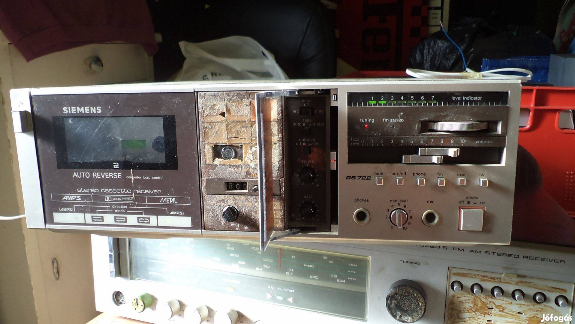 Retro Siemens RS722 hi-fi rádió reősítő