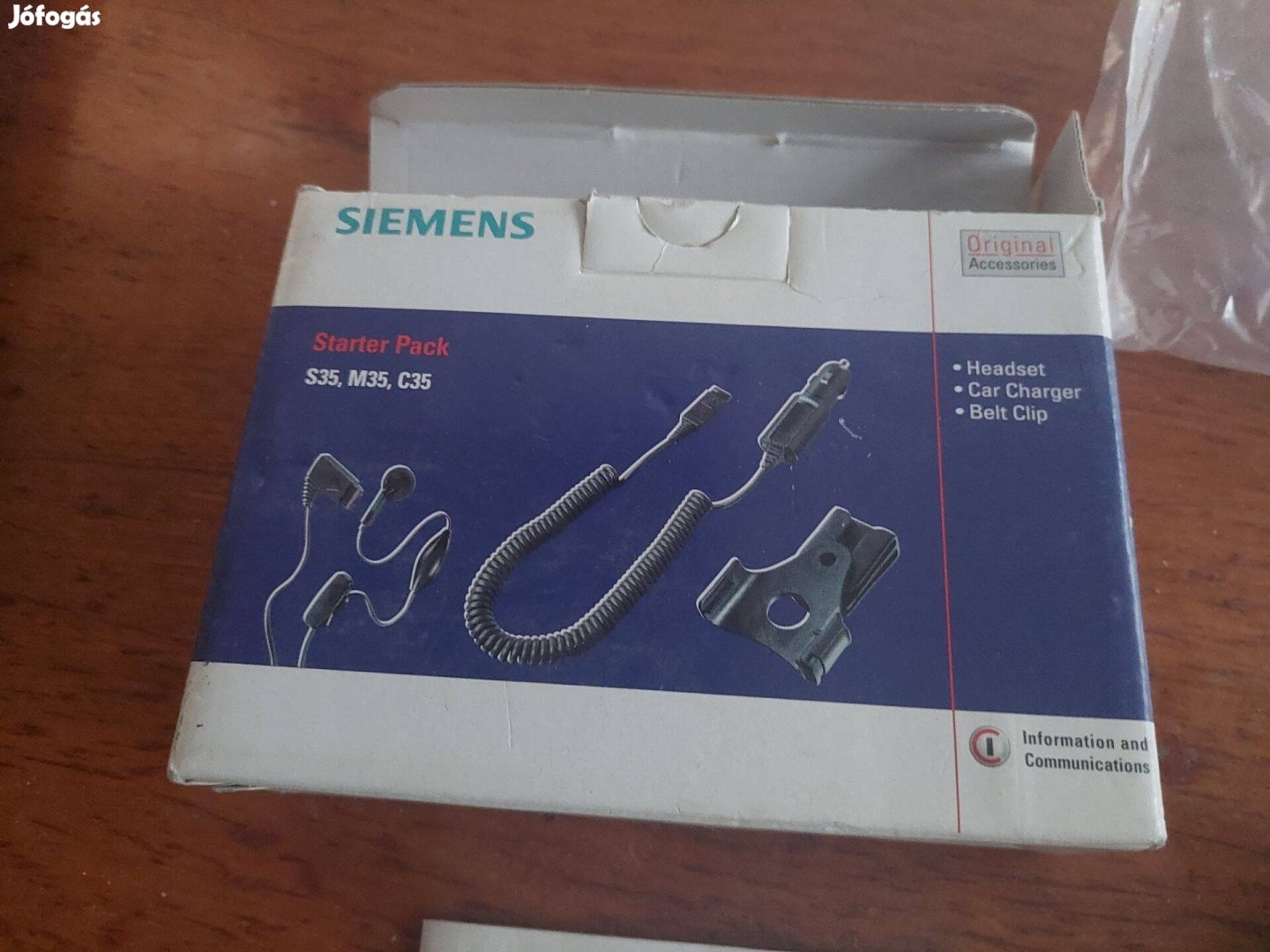 Retro Siemens autós tartó,töltő,fülhallgató ,dobozzal,papirral(S35,M35