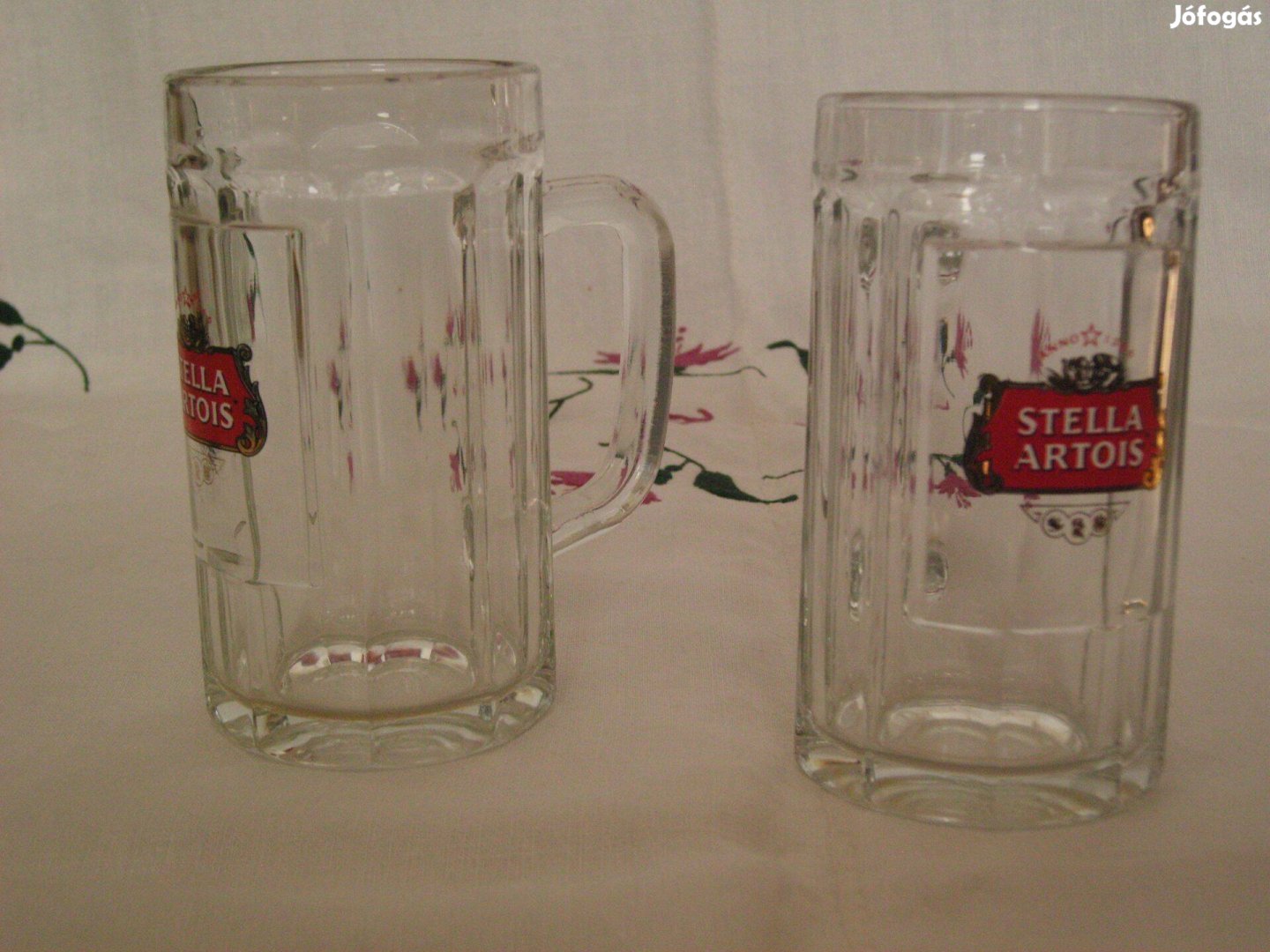 Retró Stella Artois 4 dl-es söröskorsók 2 db
