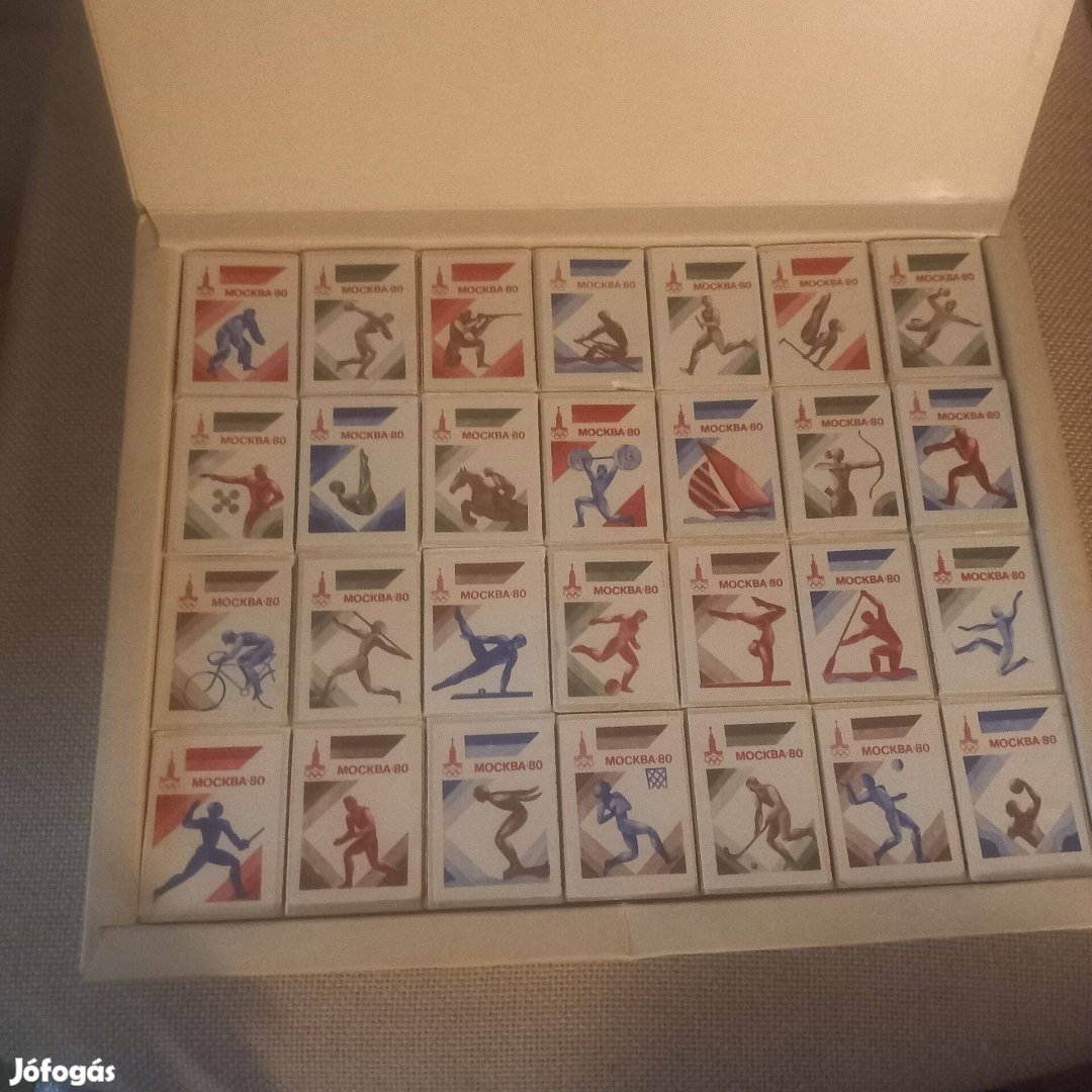 Retro Szovjet gyufakészlet (olimpiai játékok 1980 )