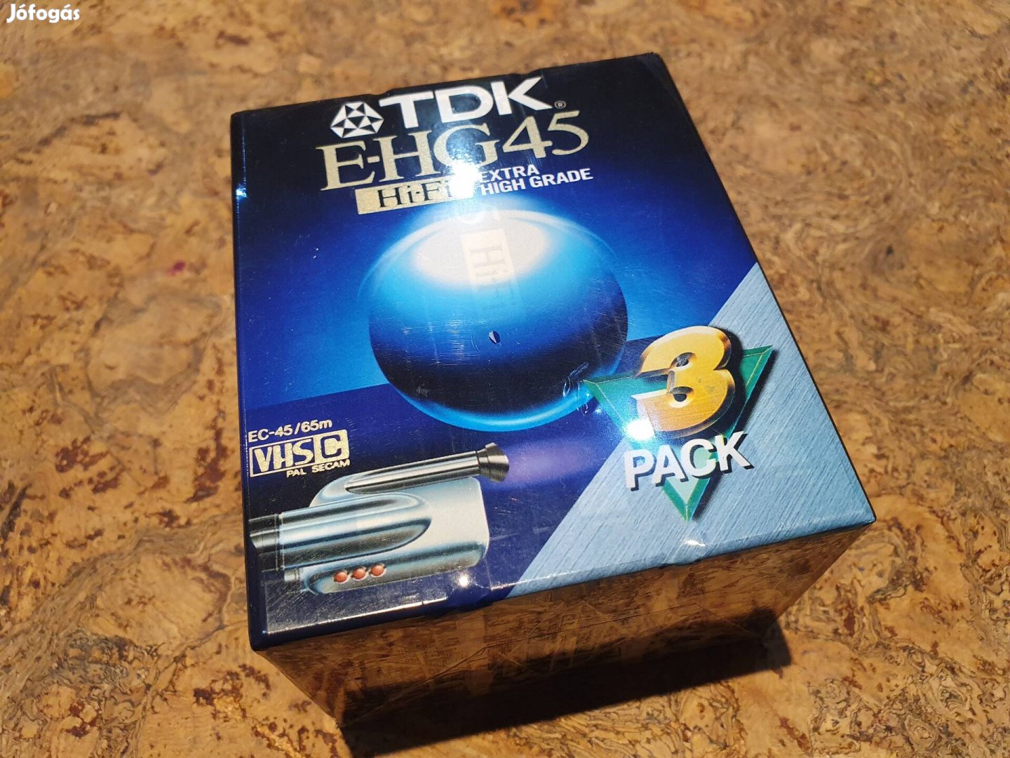 Retro TDK E-HG45 VHS-C videókamera kazetták