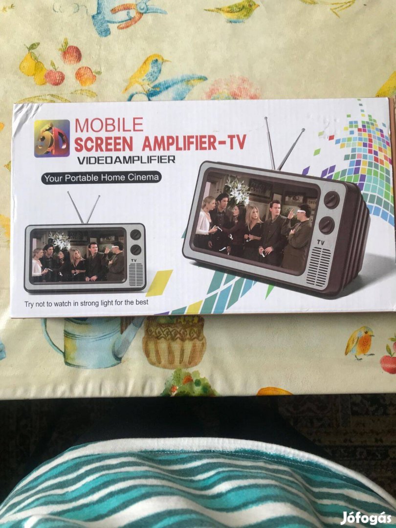 Retro TV okostelefon nagyító Új, dobozos