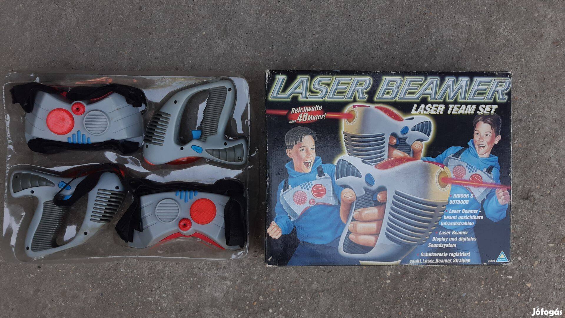 Retró Toymax 80504 Laser Beamer Laser Team Set lézer játék