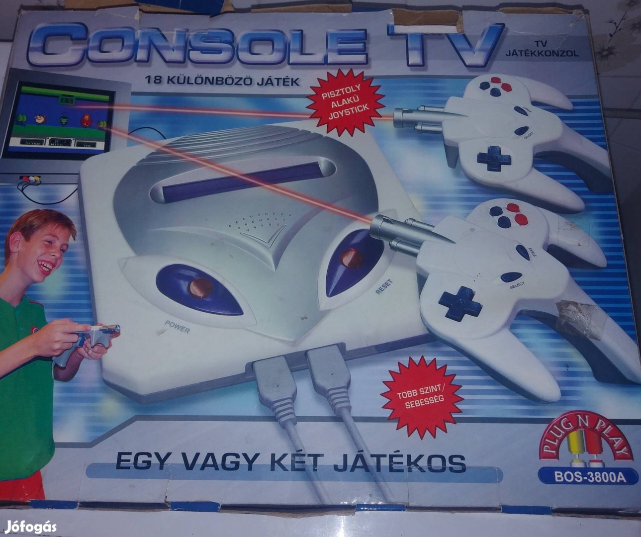 Retro Tv-s jatékkonzol a 90-es évekböl gyüjtöi allapotban!