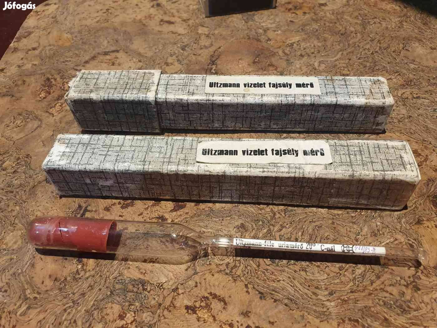 Retro Ultzmann vizelet fajsúly mérő labor egészségügy kémia