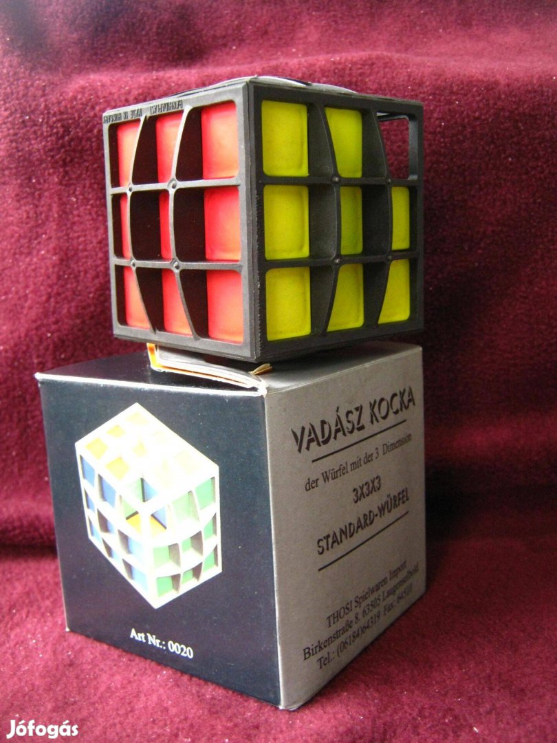 Retro Vadász kocka logikai játék, ritkaság, 90-es évek,