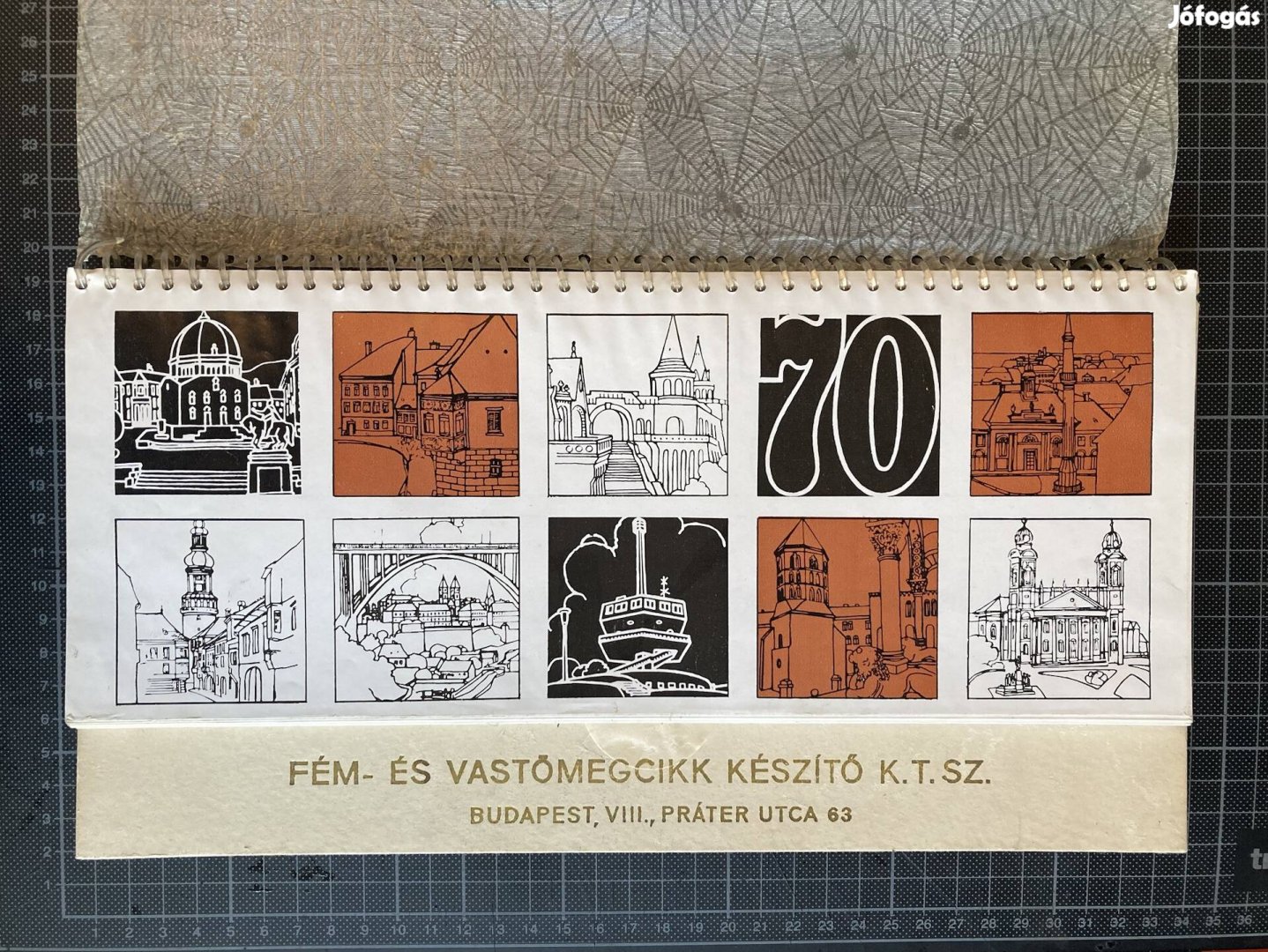 Retró! Fém- és Vastömegcikk készítő KTSz 1970-es asztali naptára