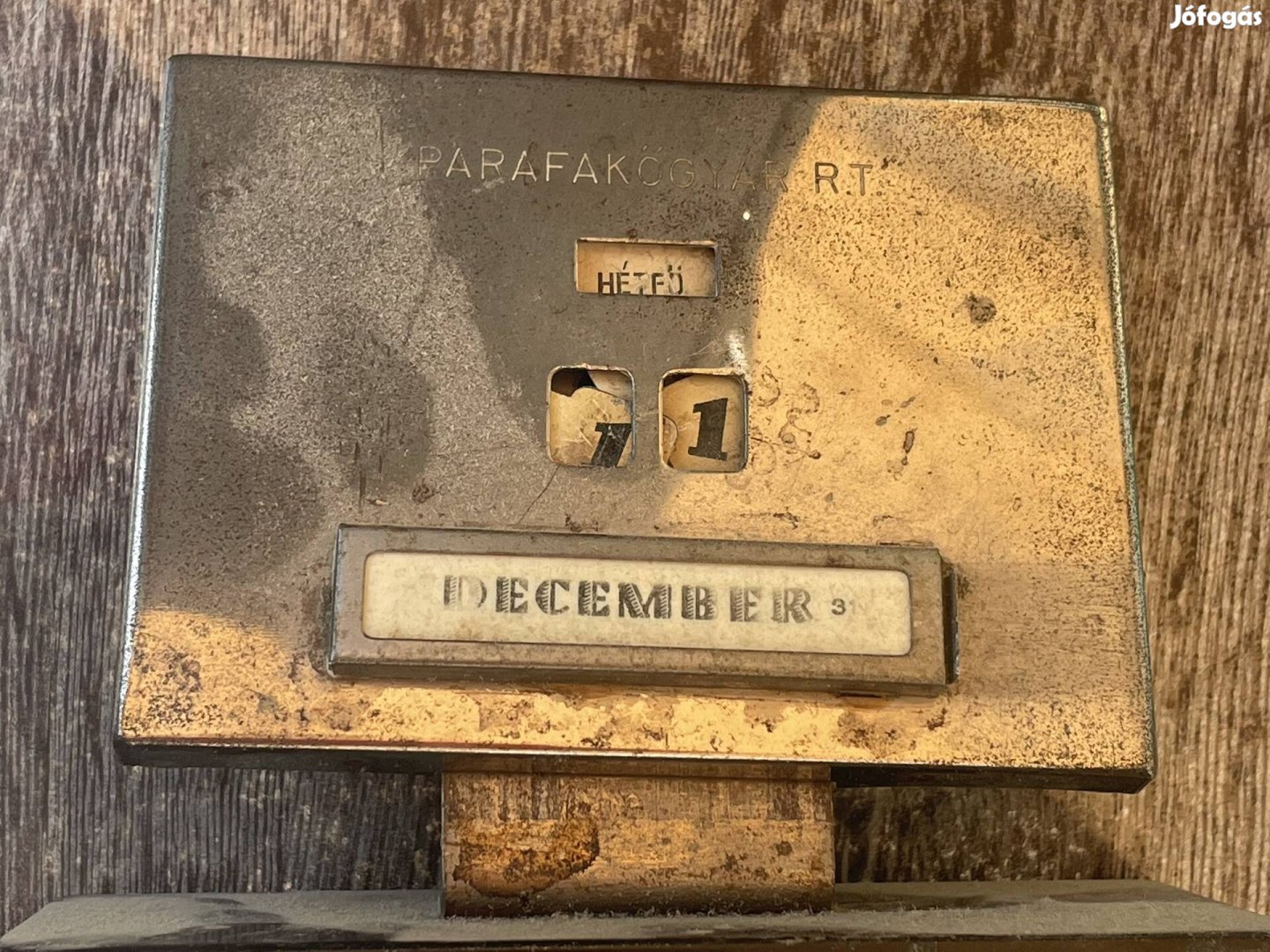 Retro  PH. J. Maul fém öröknaptár 