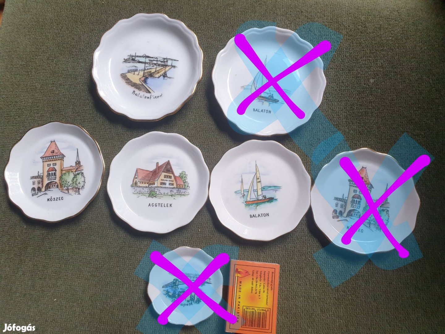 Retró,  Aqvinkum, városképes  porcelán emléktárgyak gyűjteményem 