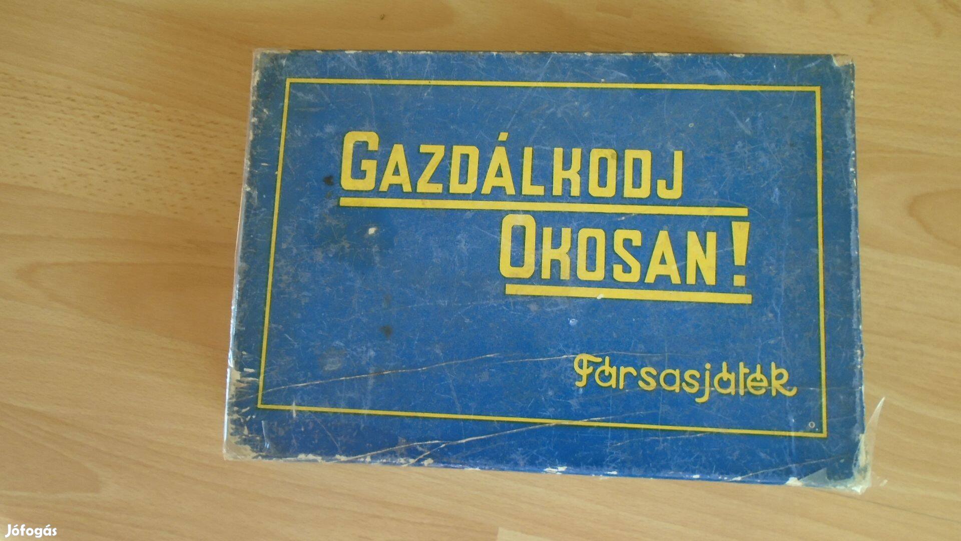 Retro - Gazdálkodj Okosan Társasjáték komplett, a korhához jó állapotú