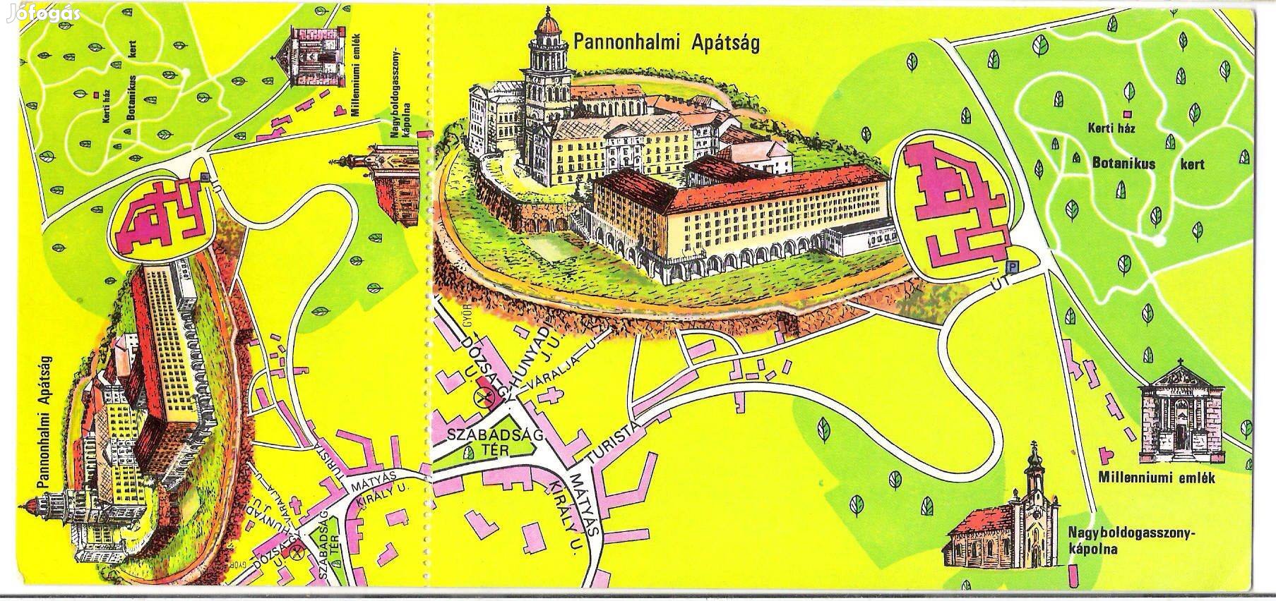 Retro / Pannonhalma / K.lap + M. belépő / Használatlan