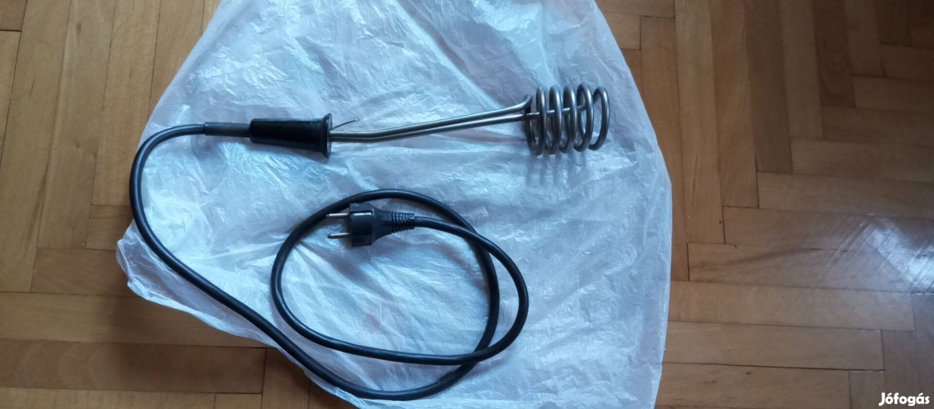 Retró, hordozható, óriás vízforraló, merülő forraló