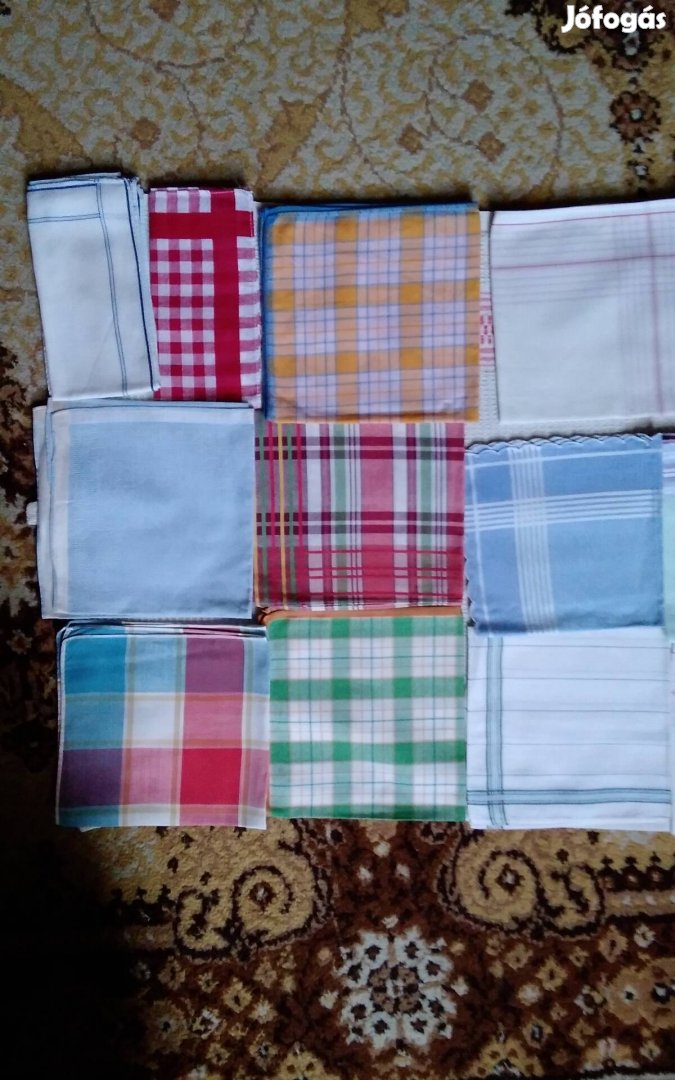 Retró, jó minőségű textil női zsebkendők eladók Xl.ker 
