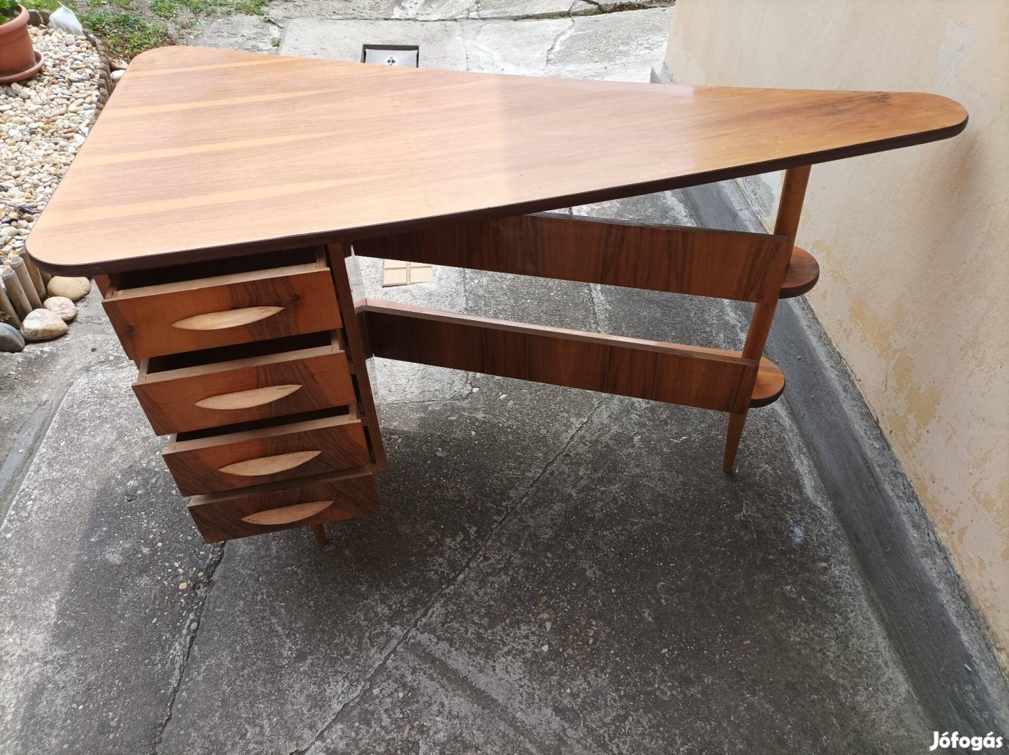 Retró, mid century íróasztal, design asztal