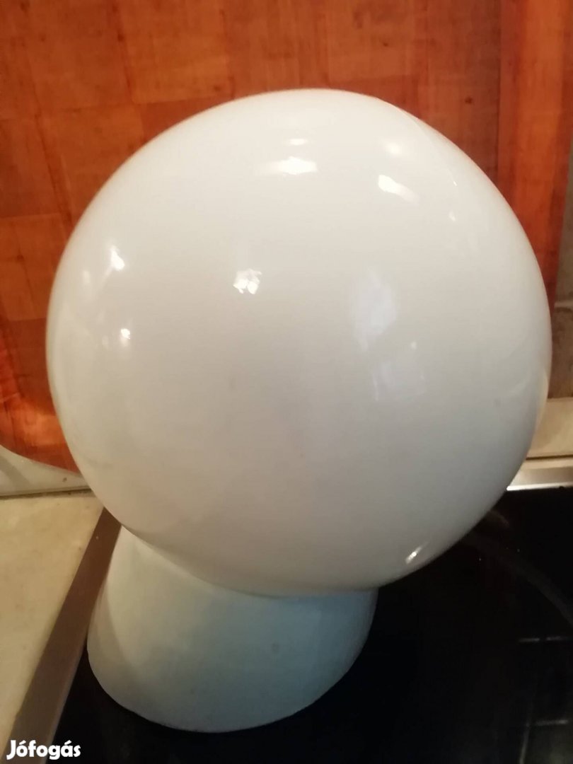 Retró, ritka, hatalmas, nagyméretű tejüveg falilámpa gömb fali lámpa