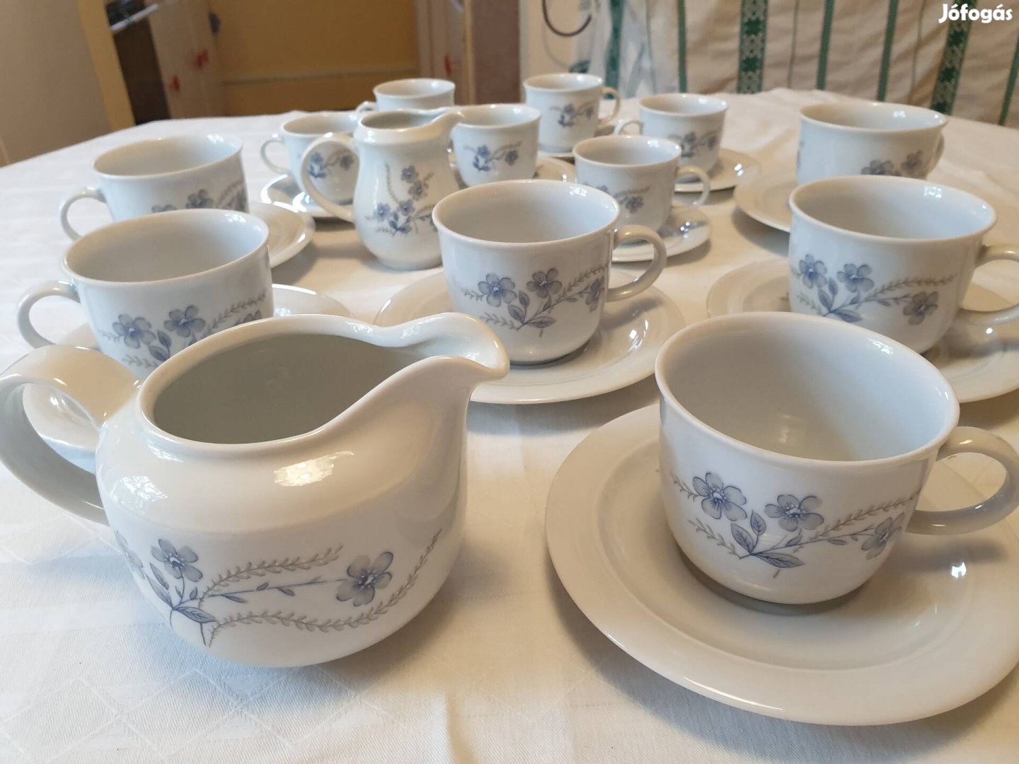 Retró, új,  26darabos Kahla porcelán teás és kávés készlet szett 