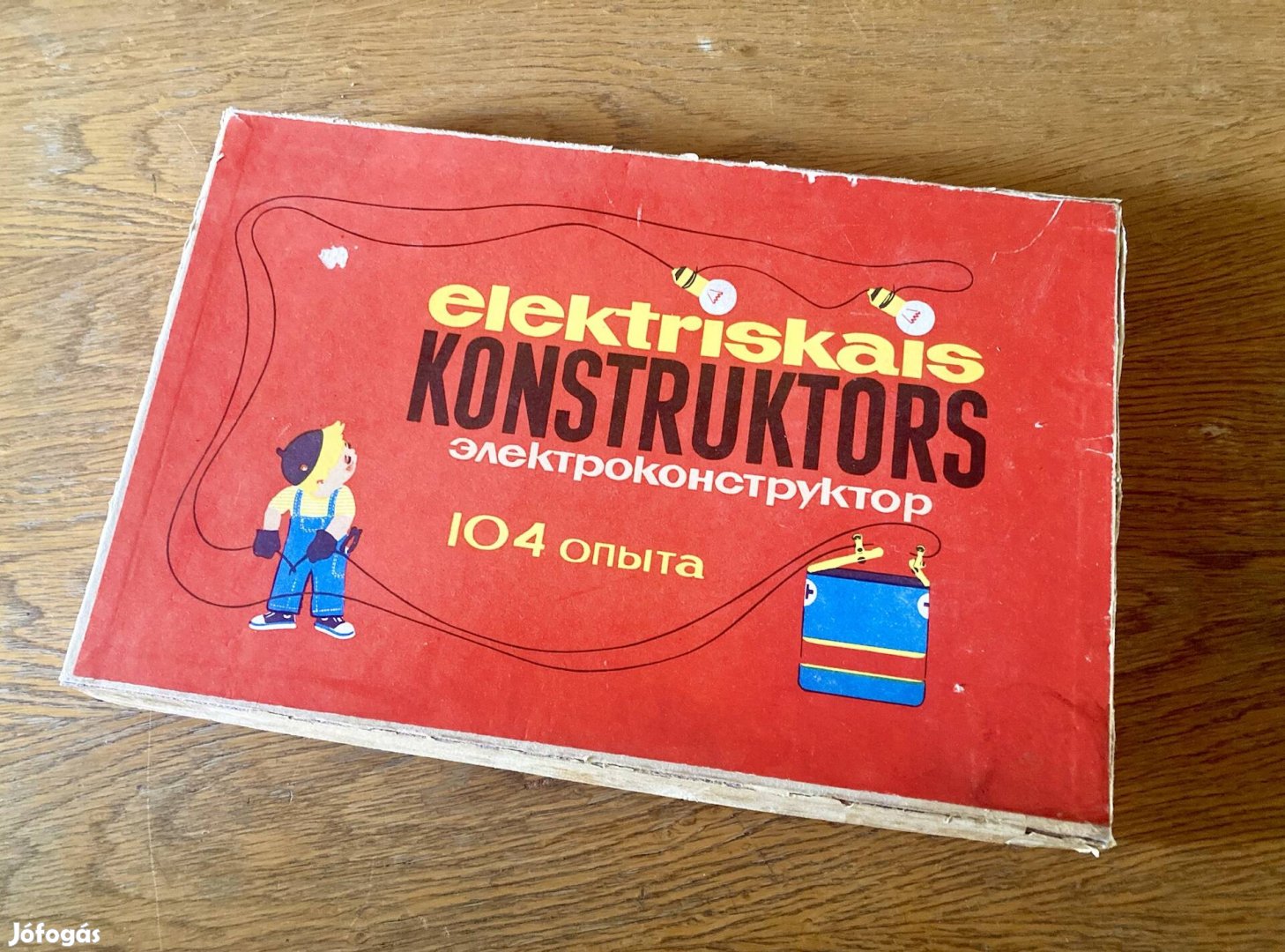 Retró ajádék ötlet! Elektriskais Konstruktor 104 elektromos összerakó