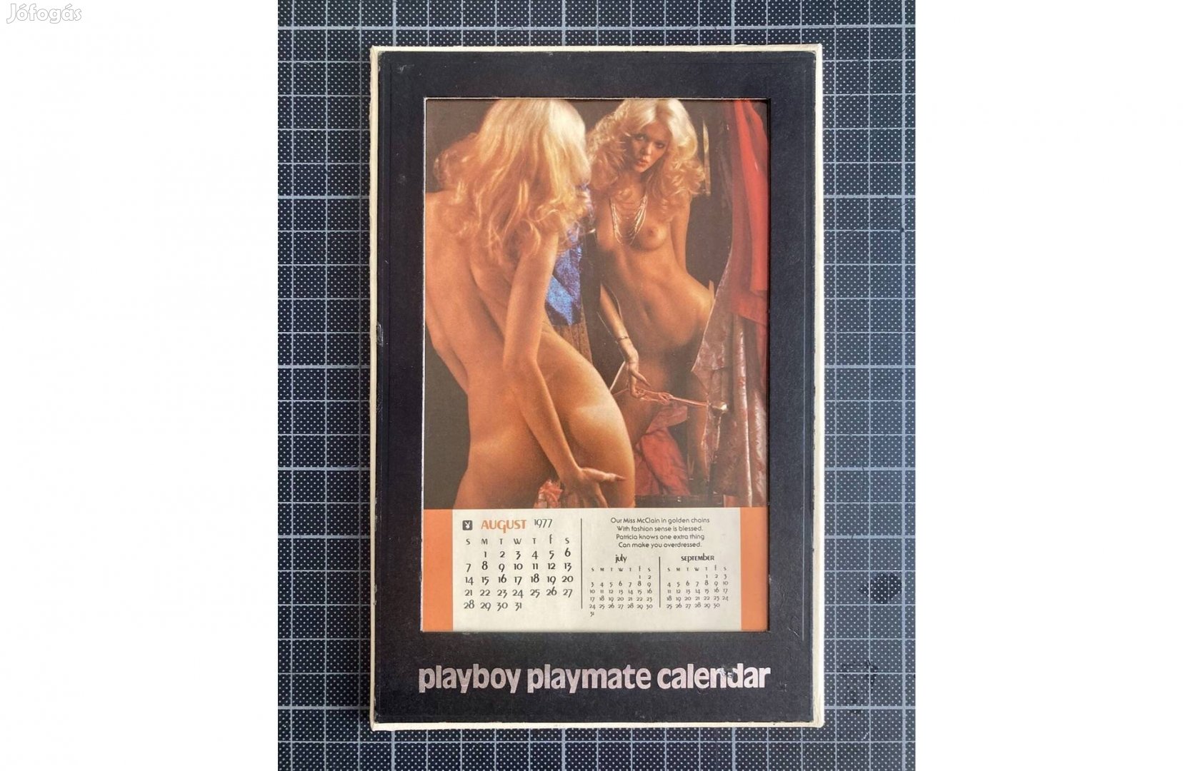 Retró ajándék ötlet! 1977-es Playboy asztali naptár