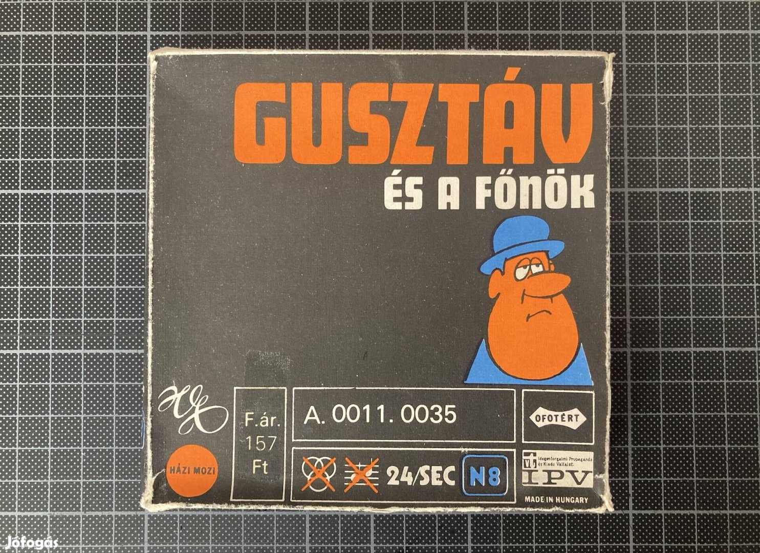 Retró ajándék ötlet! 4 db Gusztáv 8 mm-es film