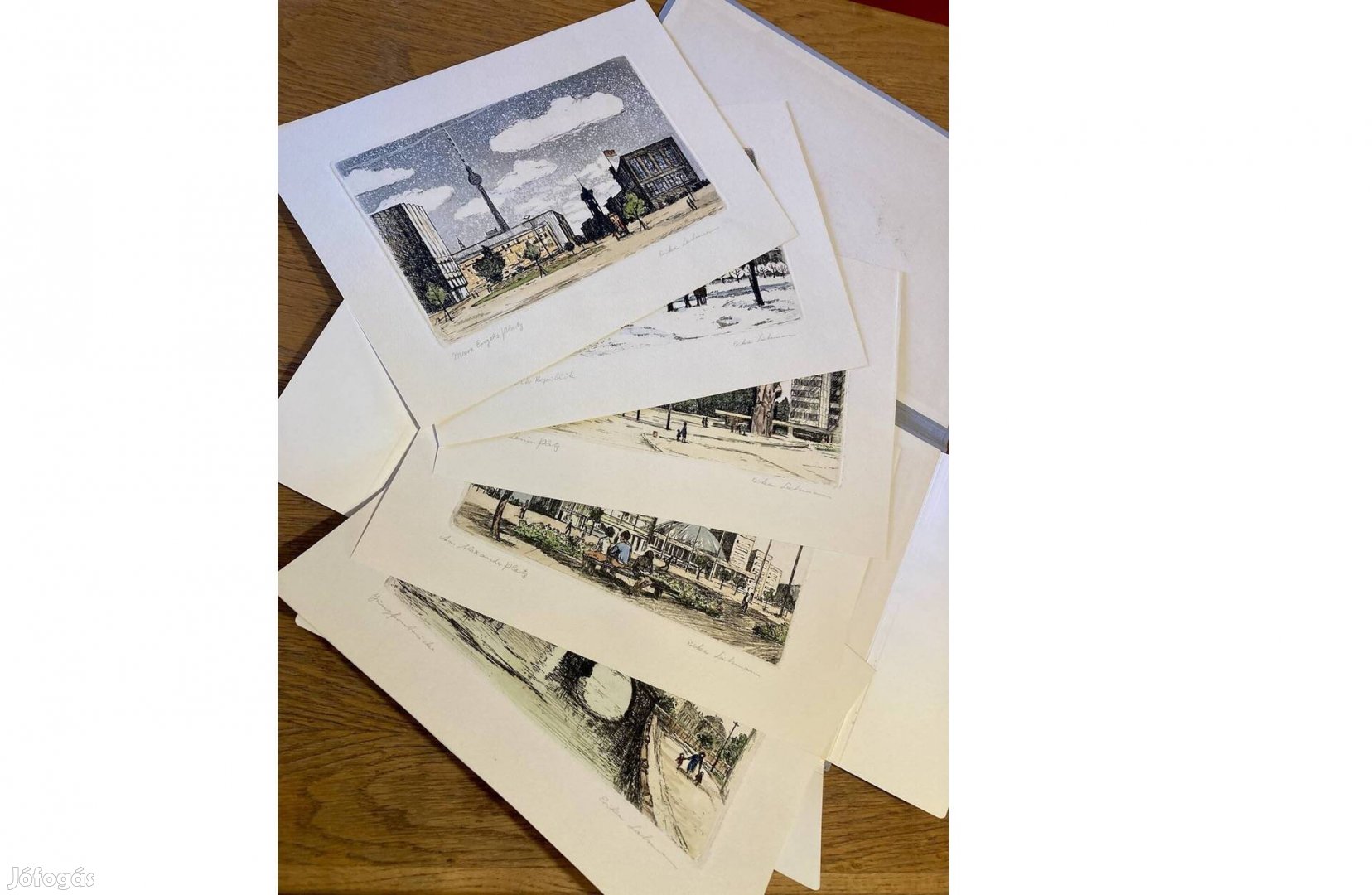 Retró ajándék ötlet! Erika Lahmann grafika / rézkarc album. Berlin