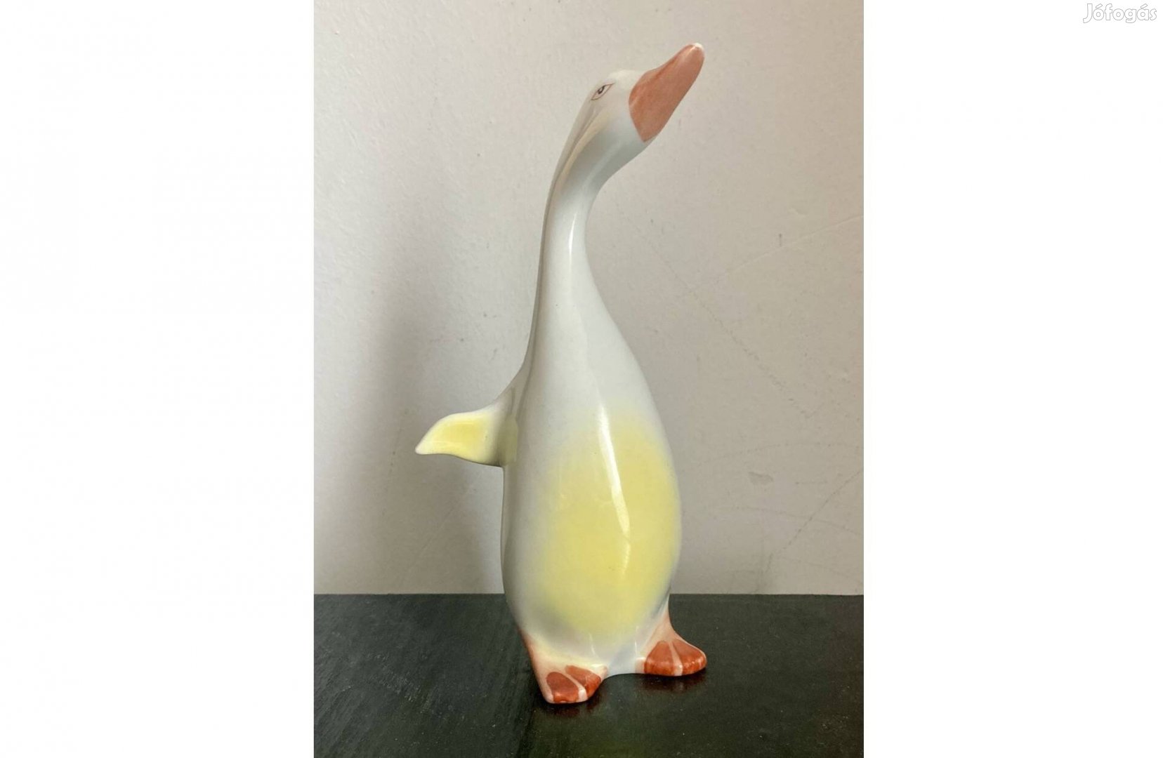 Retró ajándék ötlet! Hollóházi porcelán hattyú. 17 cm