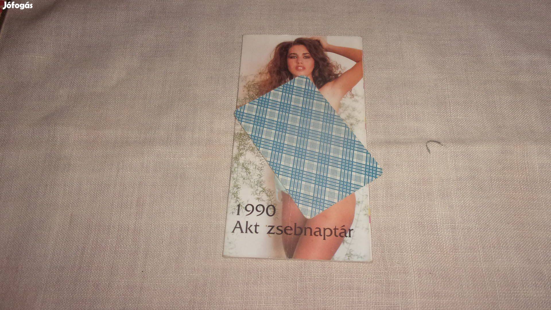 Retro akt zsebnaptár 1990 évből