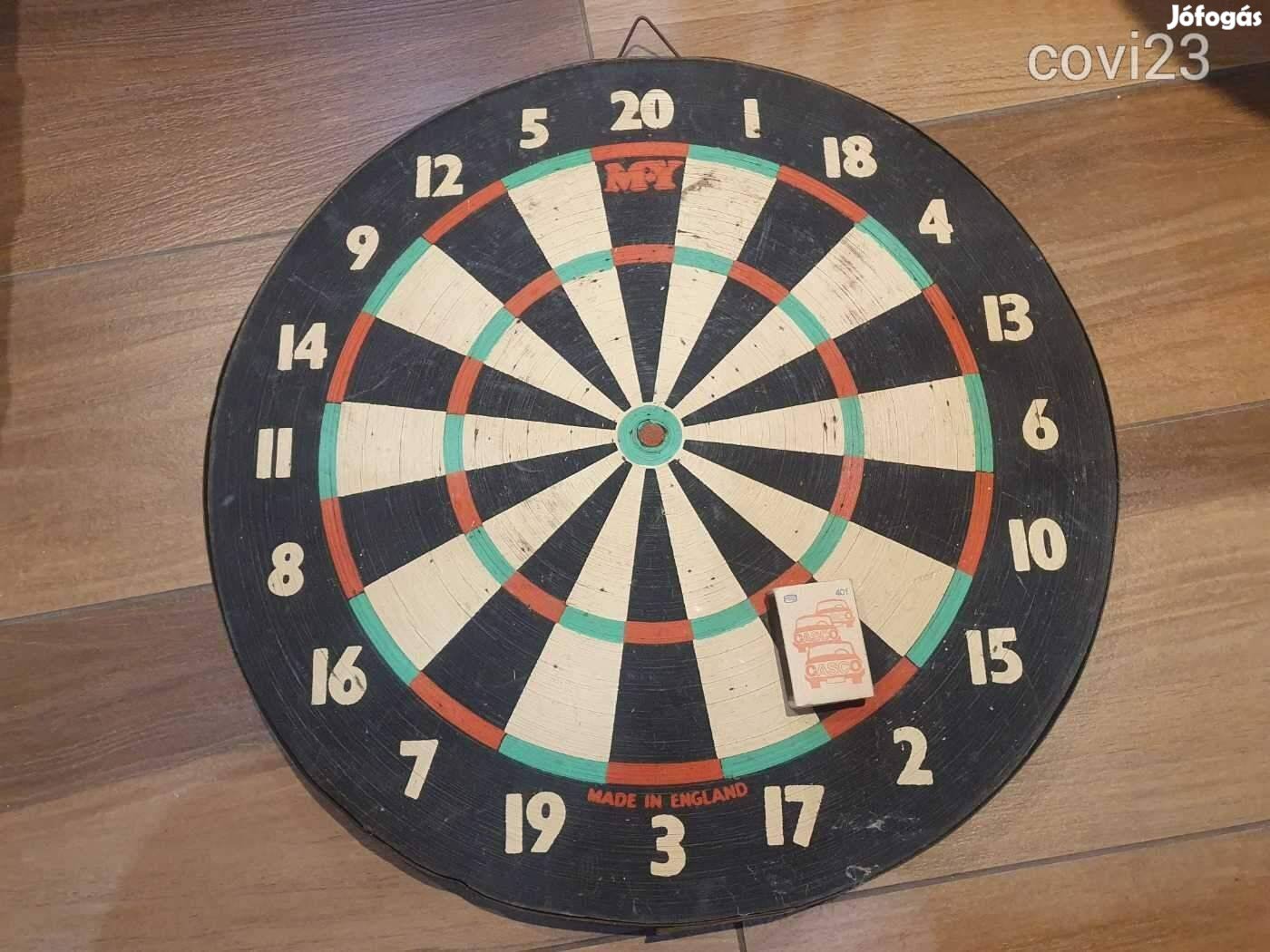 Retro angol különleges darts tábla masszív súlyos darab férfibarlang