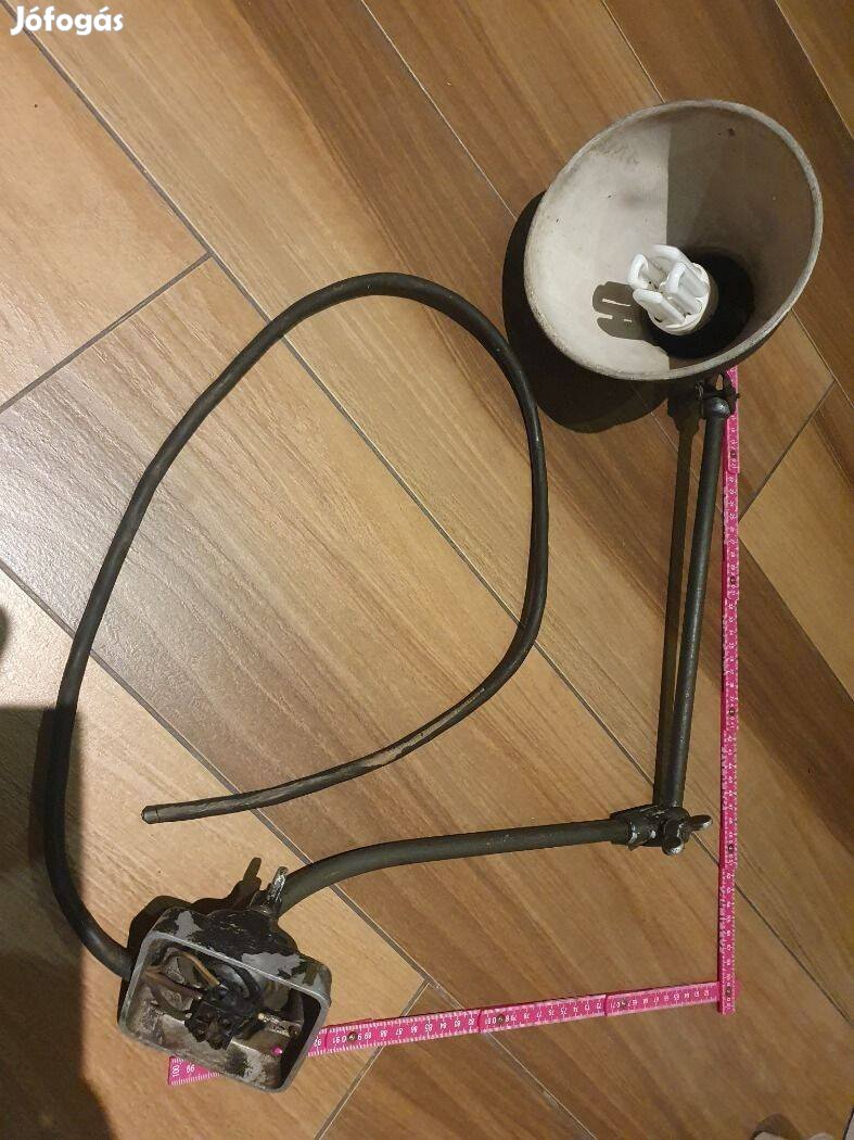 Retro antik industrial gömbcsuklós műhelylámpa asztali lámpa szocreál