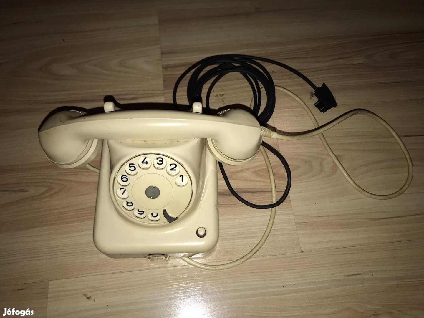 Retro antik német bakelit tárcsázós telefon 