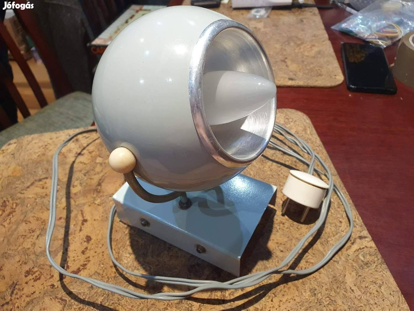 Retro antik space age szem asztali lámpa szocreál kádár