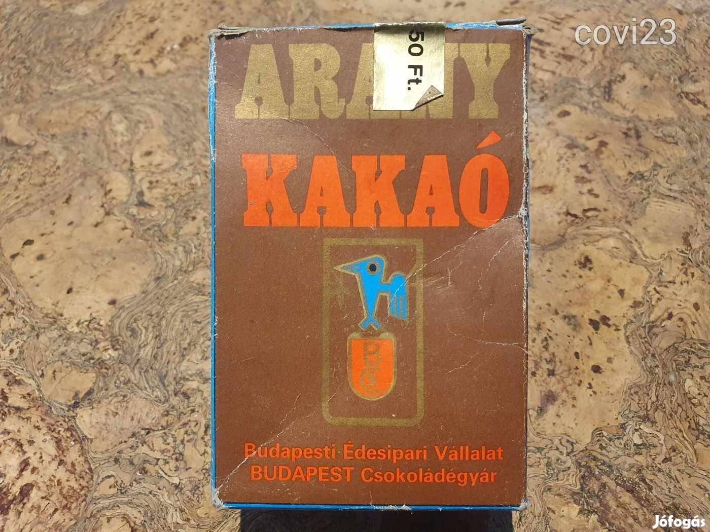 Retro arany kakaópor a béke táborából szocreál kádár