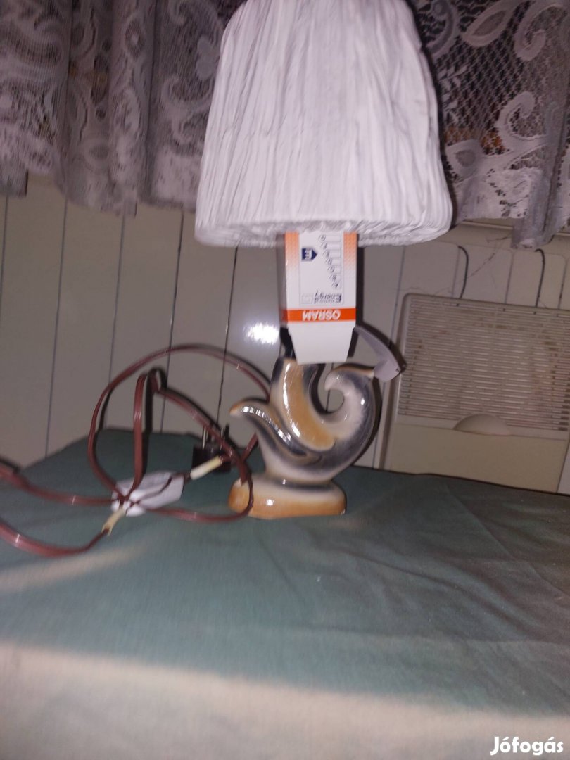 Retro asztali lampa porcelán 