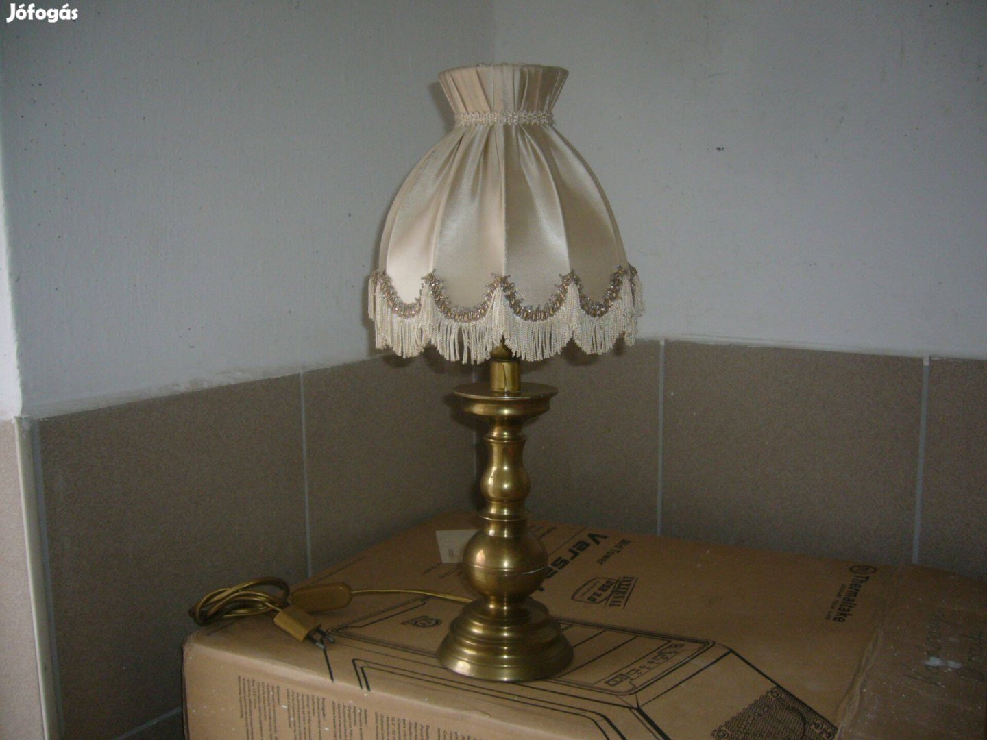 Retro asztali réz lámpa