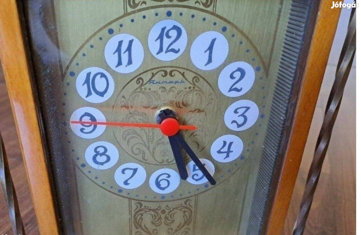 Retro asztalióra Jantár