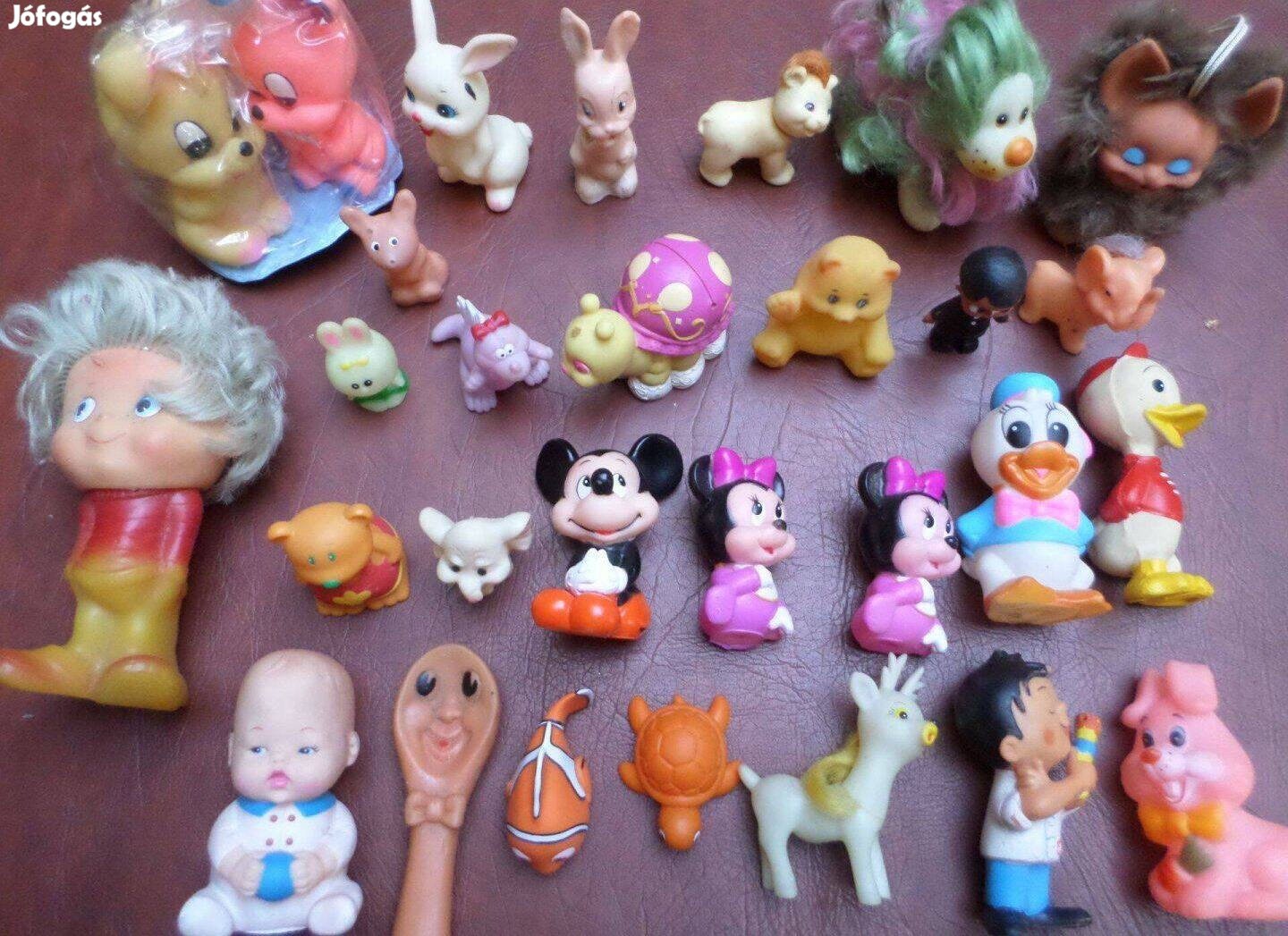 Retro baba játék gumi műanyag 1980