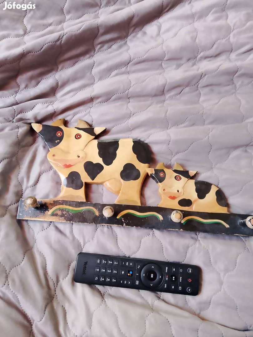 Retro bocis fali fa kulcstartó