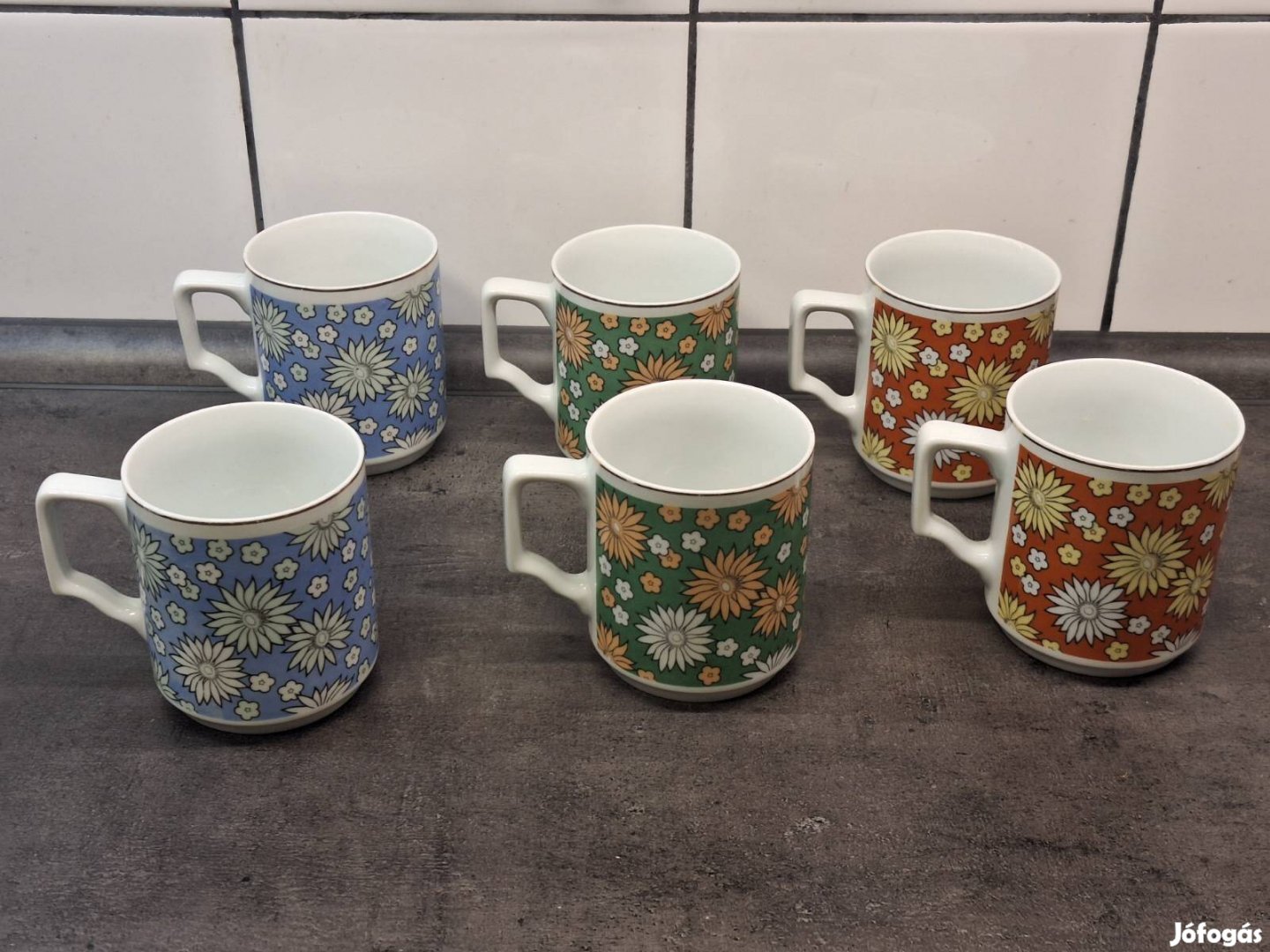 Retró bögrék 6 db