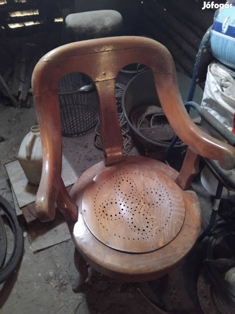Retro borbély székasztal