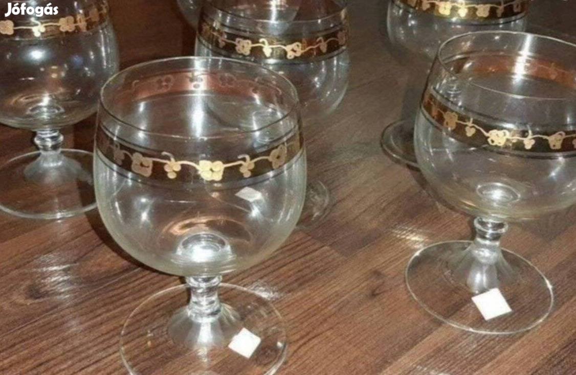 Retro boros pohár készlet