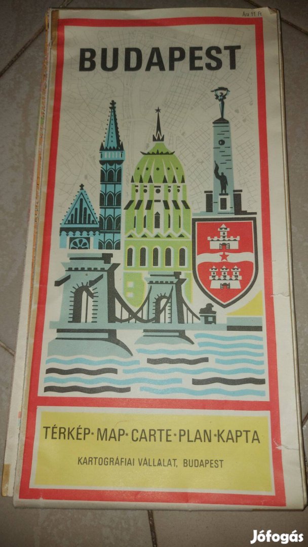 Retro budapest térkép 1978 gyűjtőknek 1900Ft Siófok