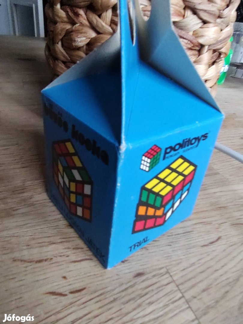 Retro bűvös kocka eredeti dobozában - Új