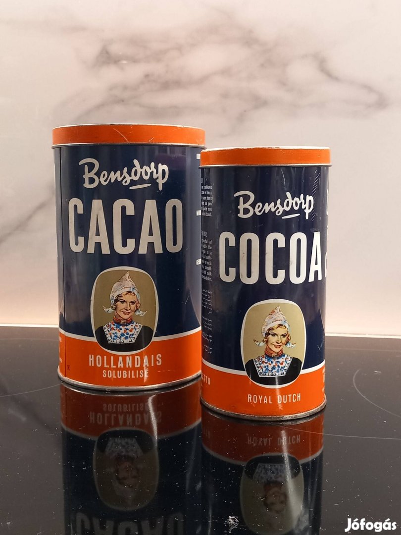 Retro cacao holland kakaós fémdoboz