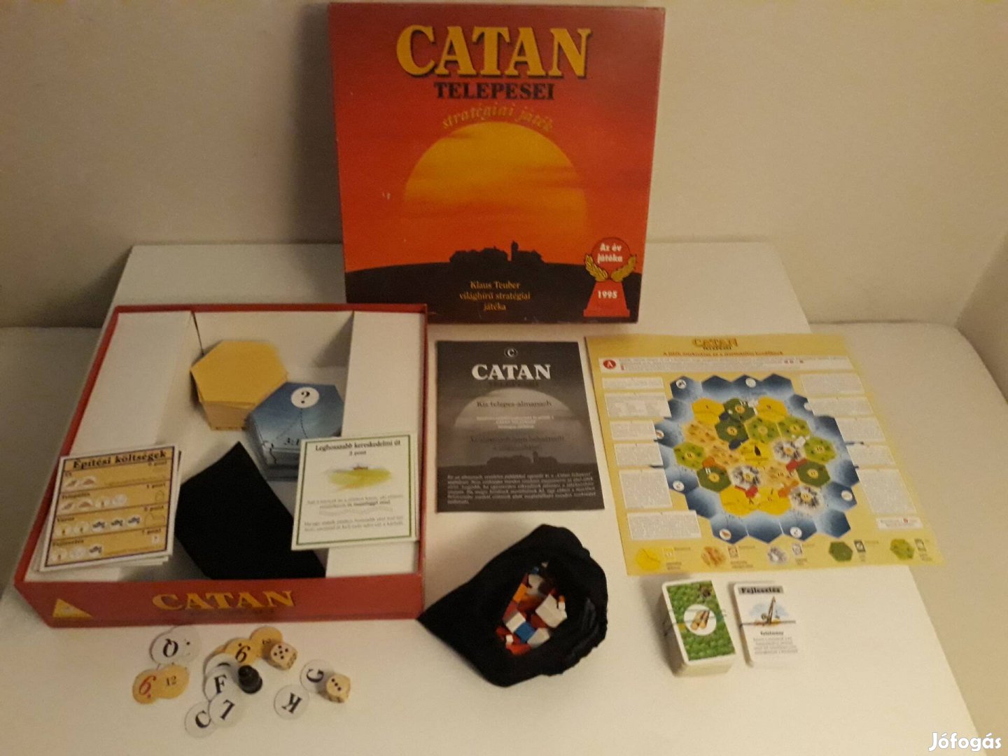 Retro catan társasjáték 