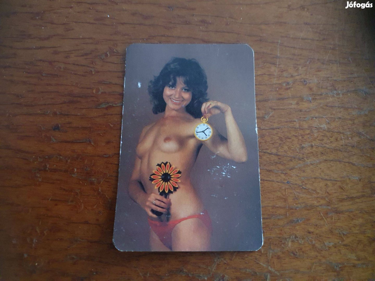 Retro csajos kártyanaptár Finommechanikai Szövetkezet 1984