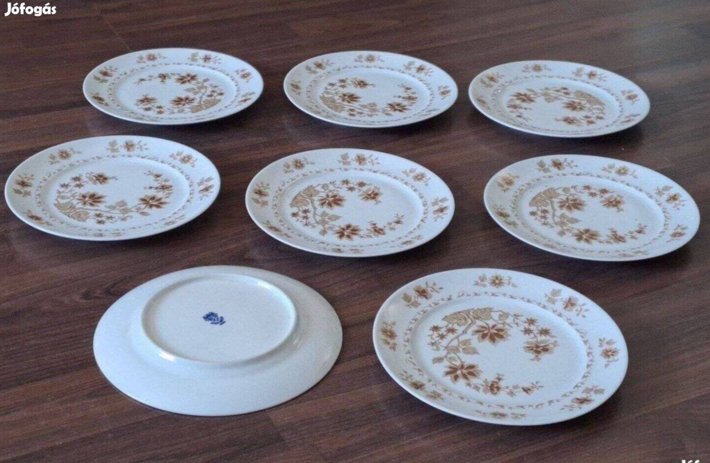 Retro desszertes tányérok 17 cm