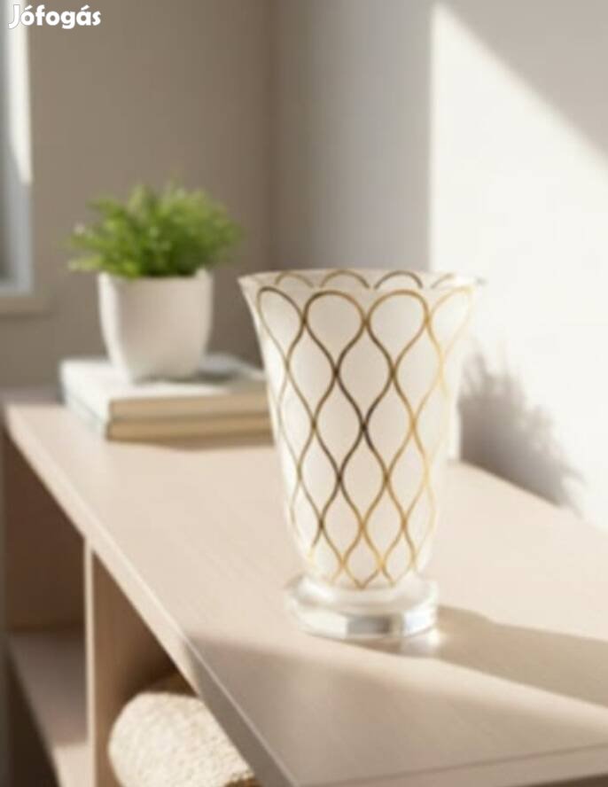 Retro elegáns üveg váza
