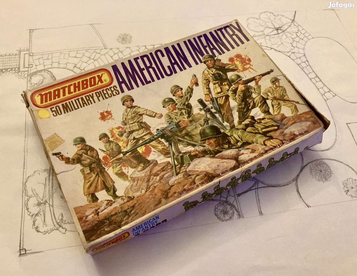 Retró érdekesség! Matchbox American Infantry - amerikai játék katonák