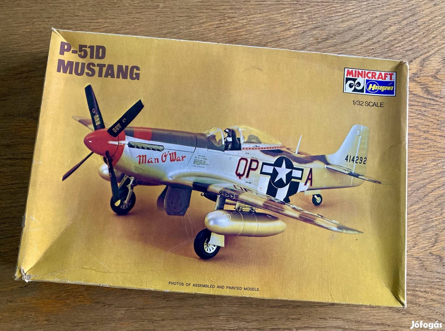 Retró érdekesség! P-51D Mustang Minicraft Hasegawa repülőgép makett