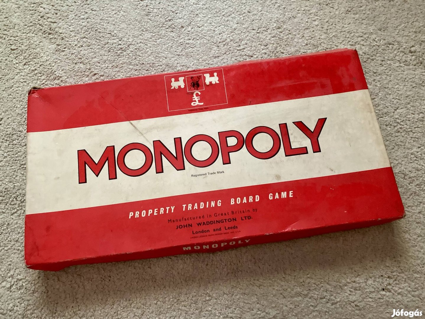 Retró érdekesség! Szép állapotú Angol Monopoly