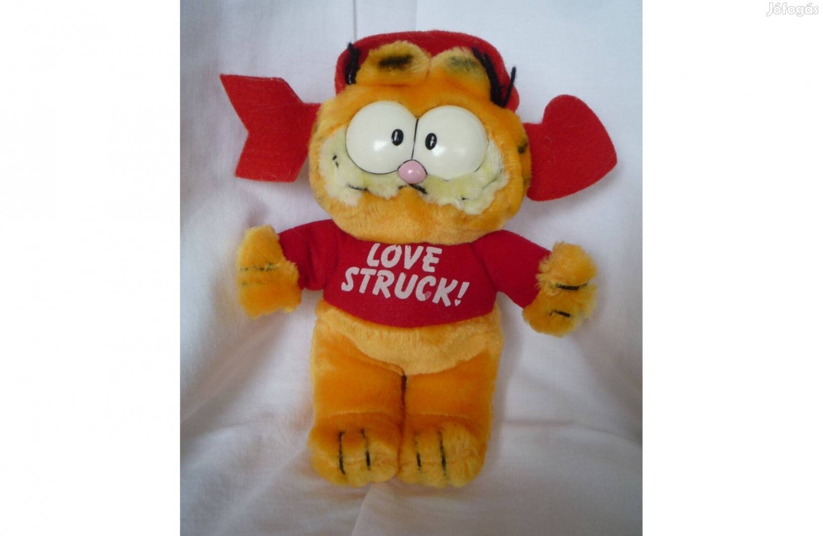 Retro eredeti Garfield mesefigura plüss 20 cm-es 1978-1981